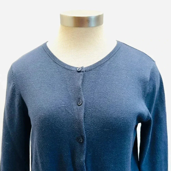 ABOUND Women 3/4 Sleeve Open Front Blue Cardigan Blue Sweater Size Extra Large - Picture 3 of 14